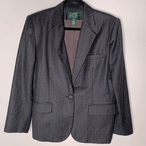 Oversized vintage blazer w/ pinstripes